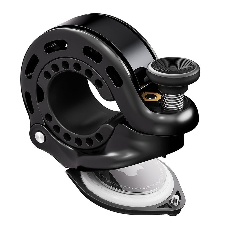 RAVEMEN Q2 Bike Bell Compatible with AirTag, Loud Hidden Bicycle Bell for Adults and Kids, Fit 0.87''/22.2, 1''/25.4, 1.25''/31.8mm Handlebars
