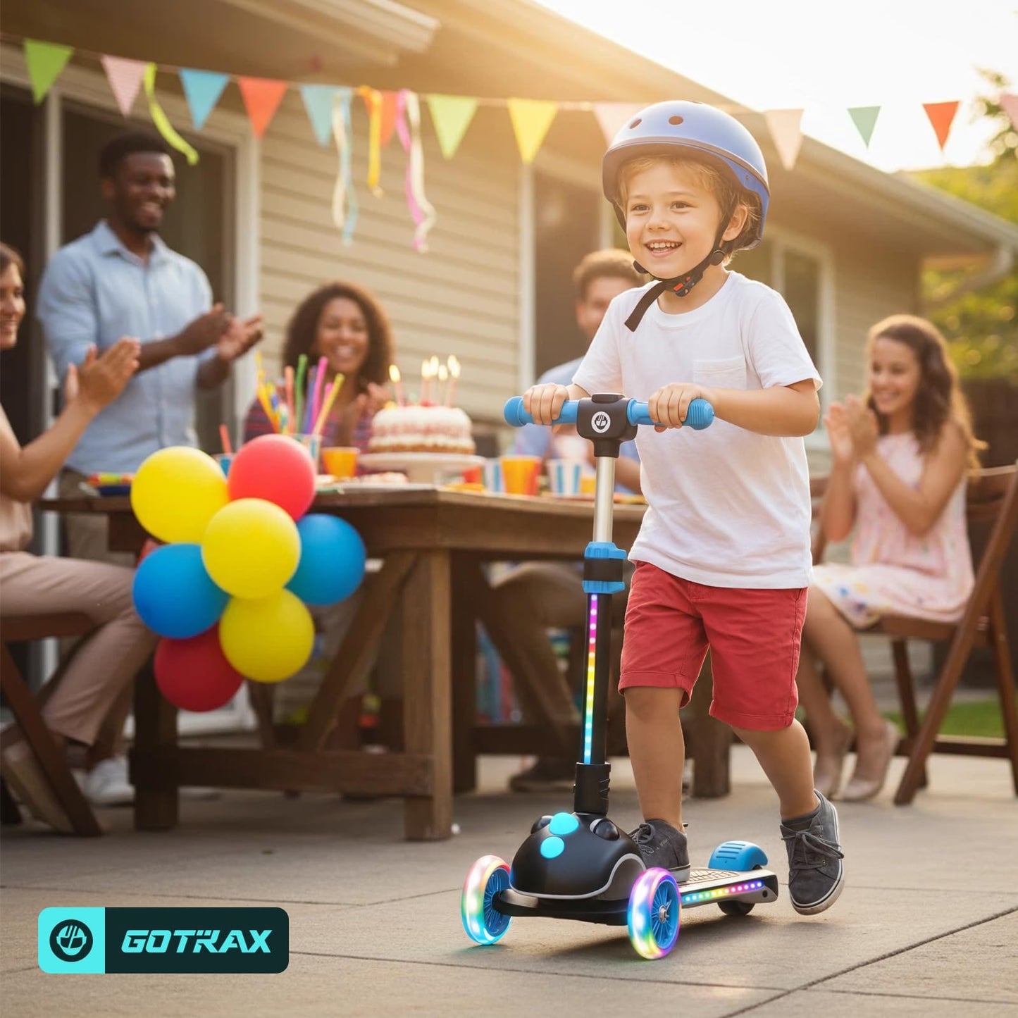 Gotrax SK1 Foldable Electric Scooter, 3 Wheels for Kids Ages 4+, Gifts