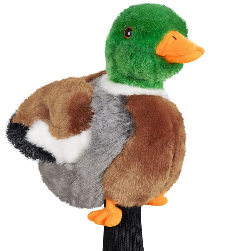 Funny Driver Headcover, Plush Golf Club Covers Long Neck, Animal Headcover, Fairway Wood Hybrid Headcover, Headcovers for Golf Clubs Fits Men and Women,Driver Headcover Animal for Present,Mallard Duck
