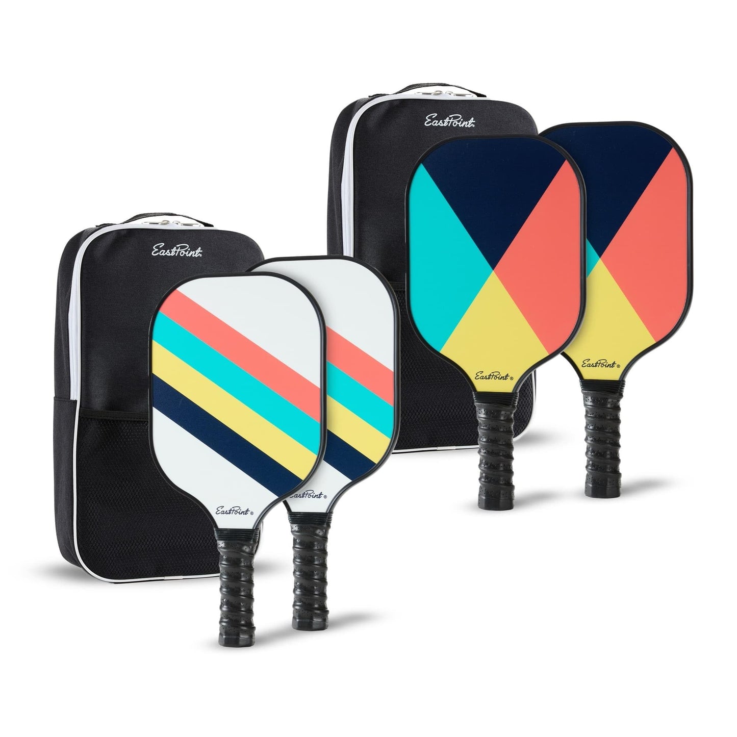 EastPoint 4-Player Fiberglass Pickleball Paddle Set