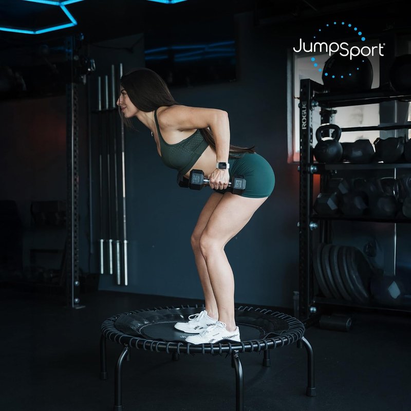 JumpSport 39" Premium Fitness Trampoline - Adjustable Bungee Rebounder for Home Workouts | 275 lb Weight Capacity