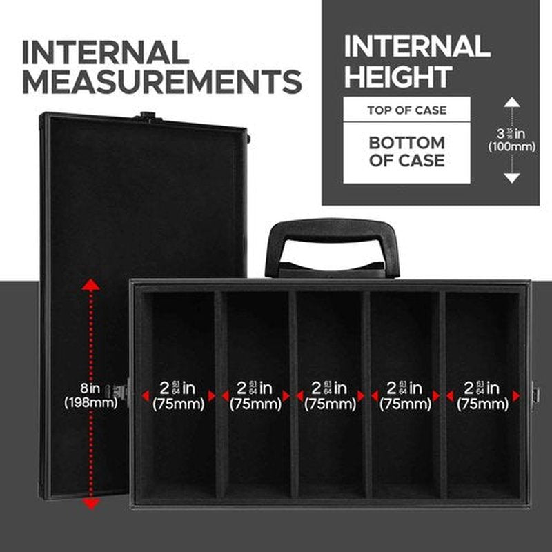 The Big Black Metal Box (BBB Edition) | Case Is Compatible with Cards Against Humanity, All Standard Card Games (Game Not Included) | Includes 8 Dividers | Fits up to 2500 Loose Unsleeved Cards, Boks