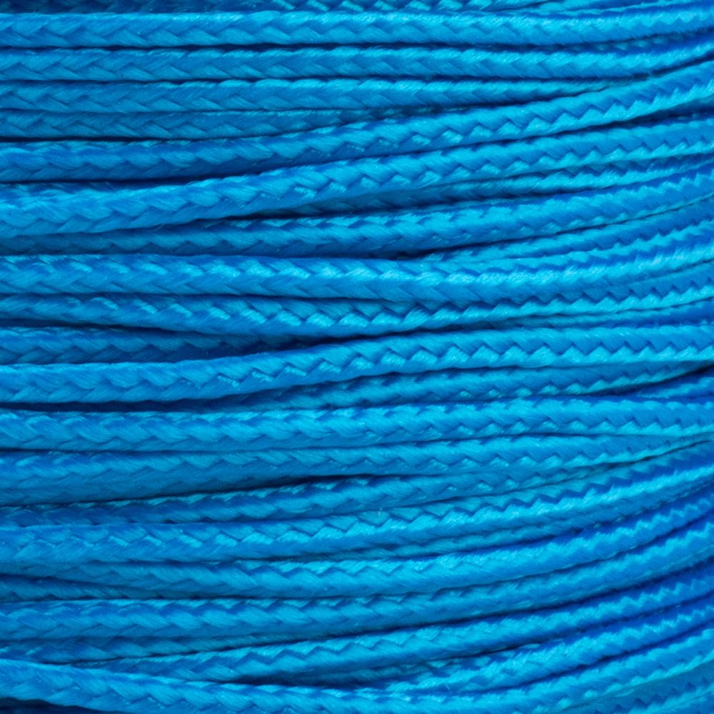 Paracord Planet Micro Paracord – Thin Braided Cord for Crafting, Fishing, and DIY Projects in 125 ft Spools – Colonial Blue