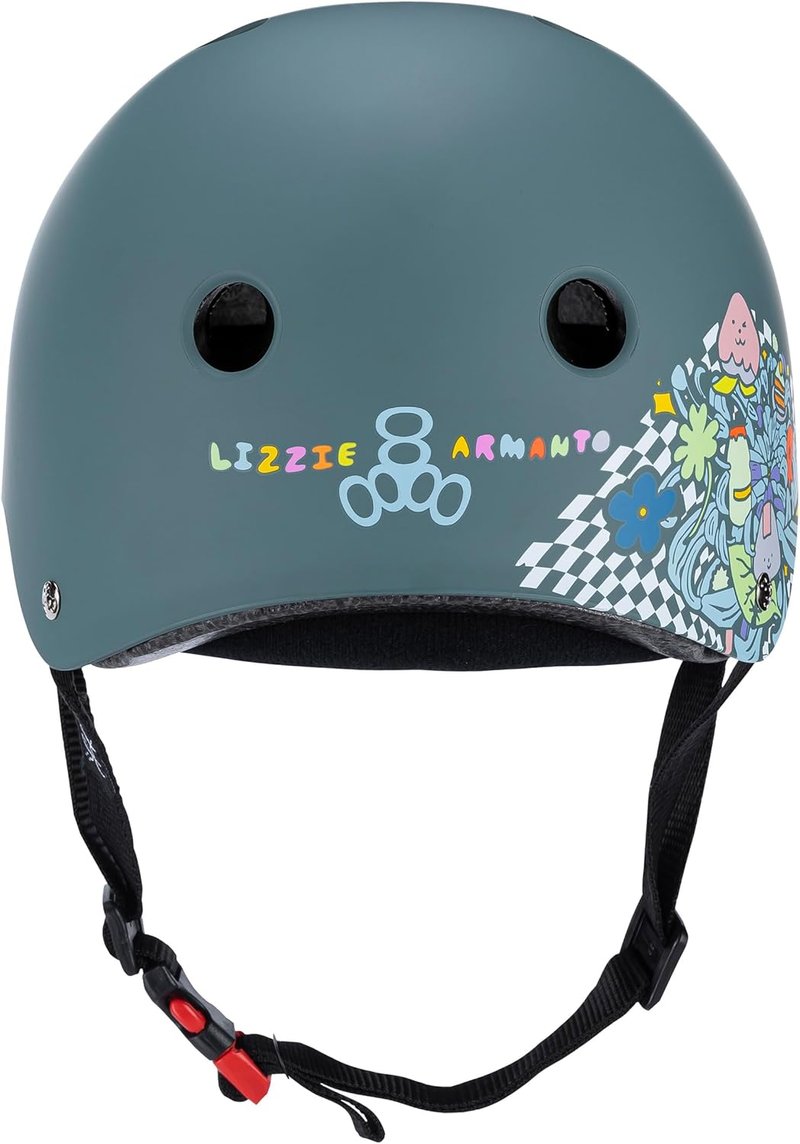 Triple Eight Sweatsaver Helmet - Certified Safety Gear for Skateboarding, BMX & Roller Sports | Adjustable Fit
