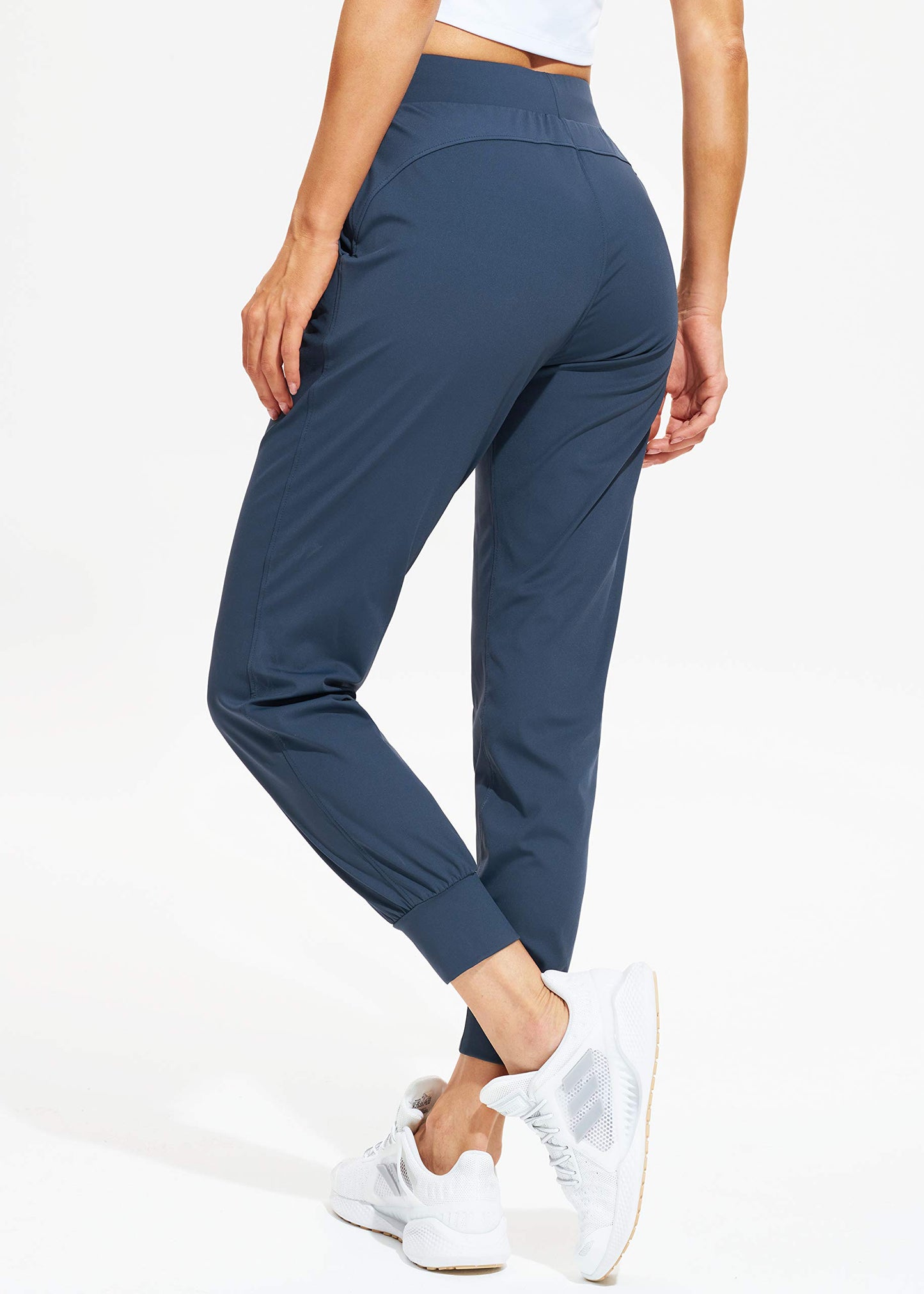 Libin Joggers for Women Tall/Regular/Petite Dance Sweatpants Athletic Workout Trousers Pants Tapered Casual Teacher Yoga Pants for Running Golf Work Cloths, Navy Blue XS