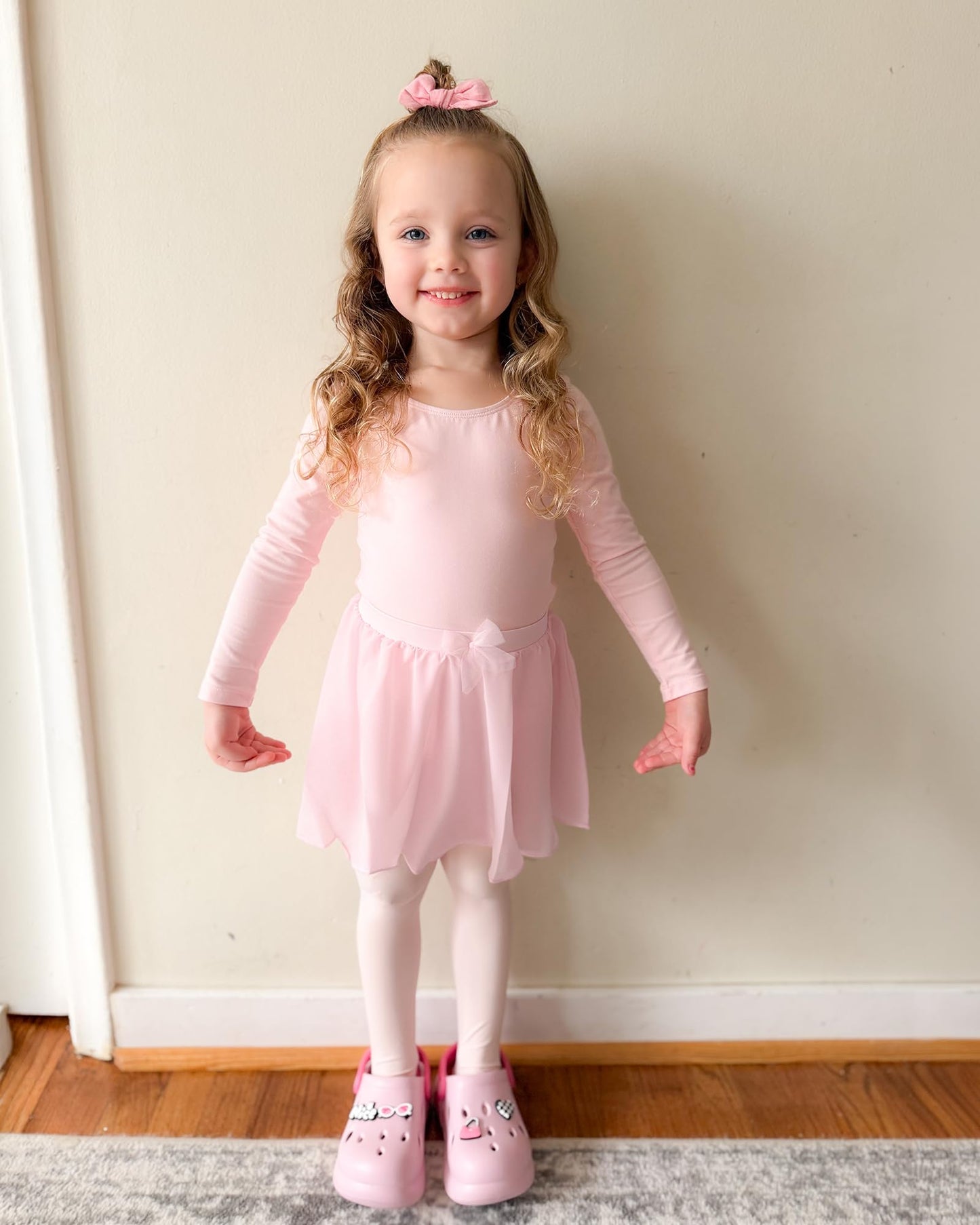 Stelle Girls Ballet Skirt Chiffon Wrap Dance Skirt Mesh Pull Skirt(BP,2-4T)