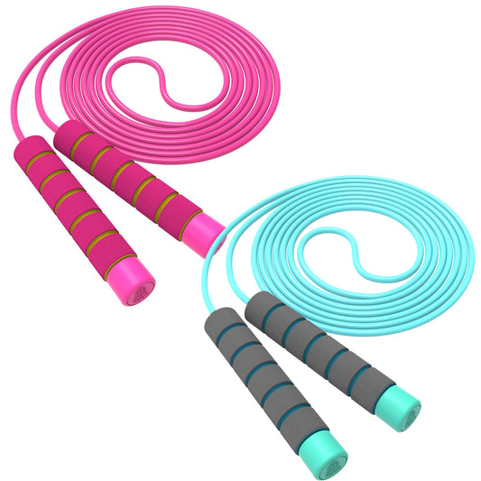 Jump Rope For Kids,Jump Rope Kids,Adjustable Soft Skipping Rope,Toddler Jump Rope With Skin-Friendly Foam Handles For Kids, Boys,Girls,Women, Men,Exercise Activity,Outdoor Fitness