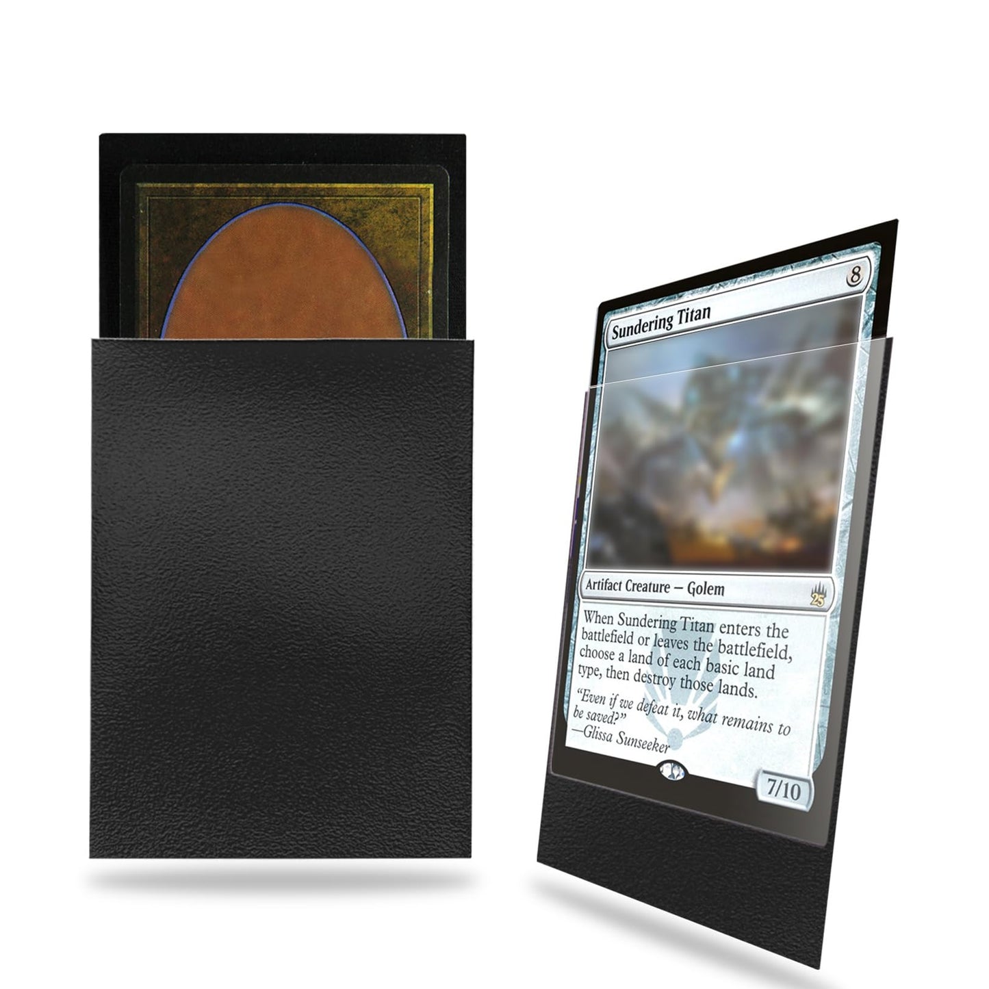 Fabmaker 200 Pack Card Sleeves, Compatible with MTG Card Sleeves, Sturdy Sleeves Matte Back Finish, Perfect Shuffling - Protect All Your Trading Cards Collectible Cards, Never Tear