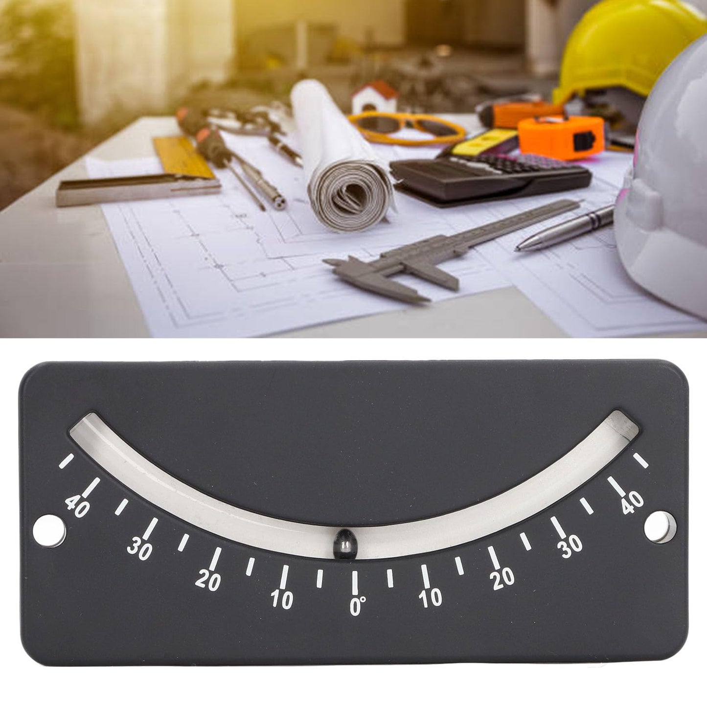 Aramox Tube Clinometer, Bike Inclinometer, Angle Inclinometer ‑40 to 40 Degree Inclinometer for Horizontal Micro Angle Measuring, Handlebar Slope Meter for