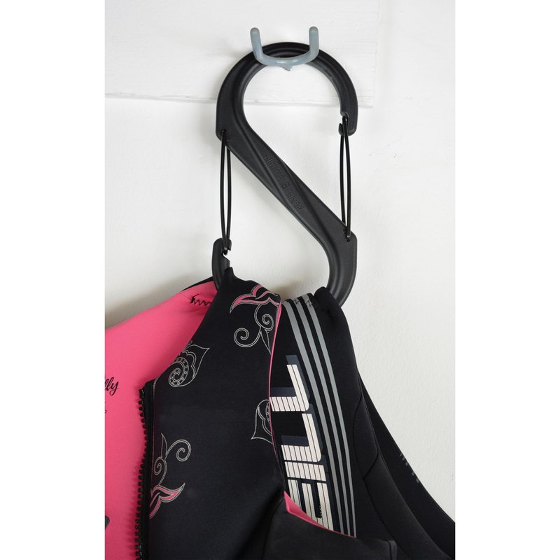 Nite Ize S-Biner Plastic Dual Carabiner - Daily Use Double-Sided S-Biner - Dual Clip Carabiner Accessory for Holding & Organizing - Accessory for Camping & More - Black, Size 10 (2 Pack)