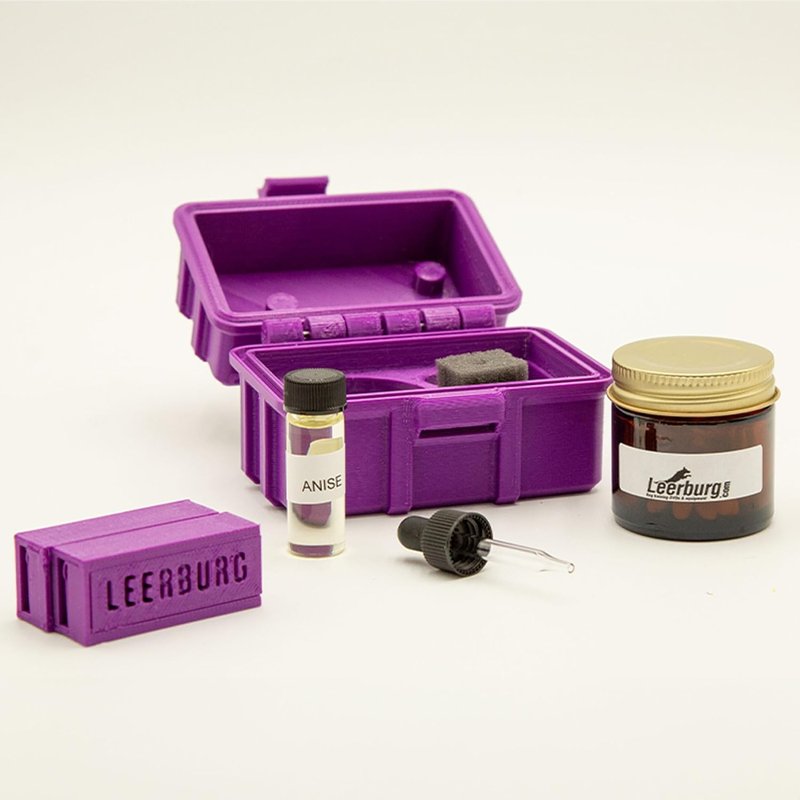Odor Scent Work Kit - Earth Magnetic Odor Box with Anise, Clove, Cypress & More | Purple