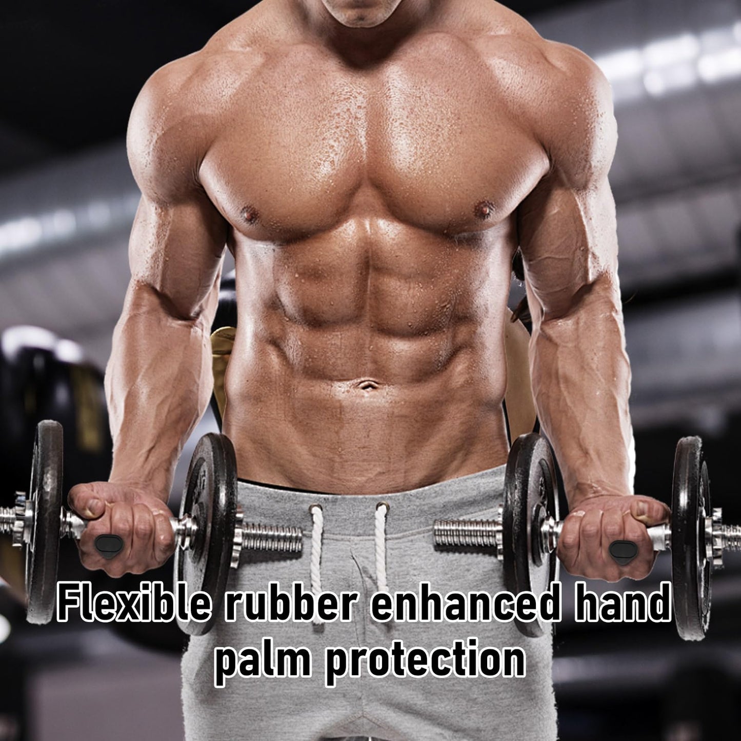LinzdGem Workout Gloves for Women and Men, Non-Slip Workout Grips for Crossfit Training and Weight Lifting,Hand Grips for Strength Training