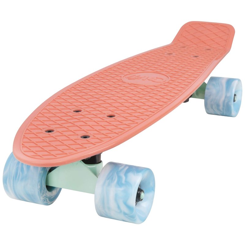 Cal 7 22.5-Inch Mini Cruiser Skateboard Swirl Wheels (Melrose)