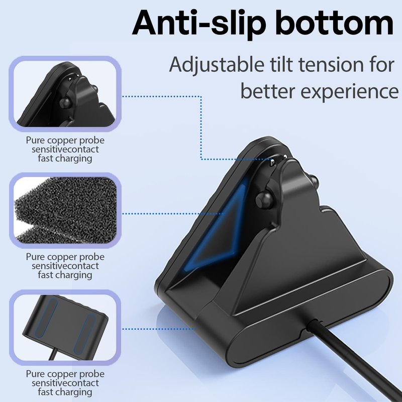 Charging Stand for Ray-Ban Meta Smart Glasses (Gen 1 & 2), Portable USB-A Fast Charging Dock Compatible with Ray-Ban Wayfarer/Headliner/Skyler/Oakley Meta HSTN, Ray-Ban Meta Accessories