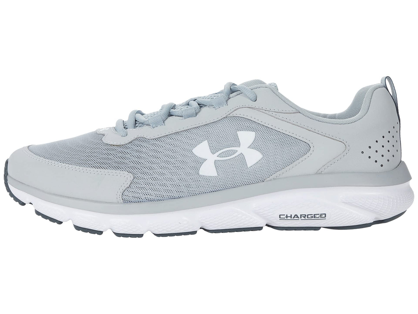 Under Armour Men's Charged Assert 9DISC Running Shoe, Mod Gray (101 White, 12 US