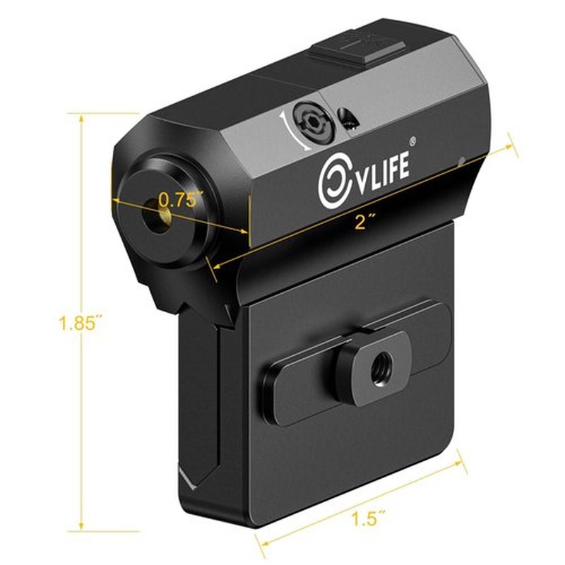 CVLIFE Rifle Green Laser Sight Compatible with M-Lok and Picatinny Rail Mount, Laser Beam Sight Low Profile Tactical Green Laser Magnetic Rechargeable