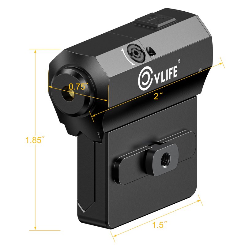 CVLIFE Rifle Green Laser Sight Compatible with M-Lok and Picatinny Rail Mount, Low Profile Green Laser for Rifle Magnetic Rechargeable Laser Beam Sight