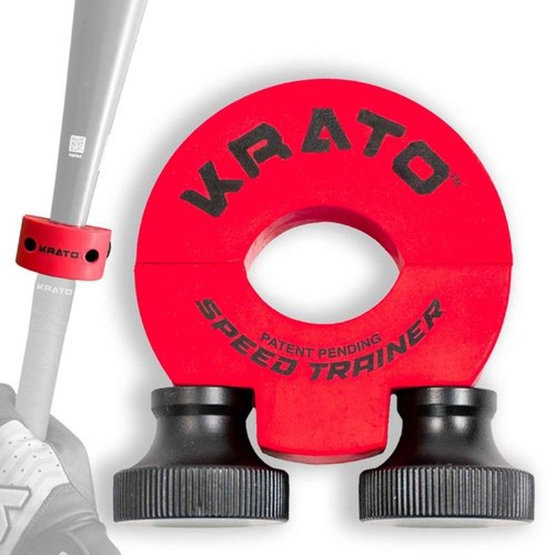 Krato Bat Weight - Baseball and Softball Bat Training Weight for Youth, High School, College - Baseball Swing Training Weight - Adjustable Live Hitting Batting Practice Aid to Improve Velocity - 30 oz