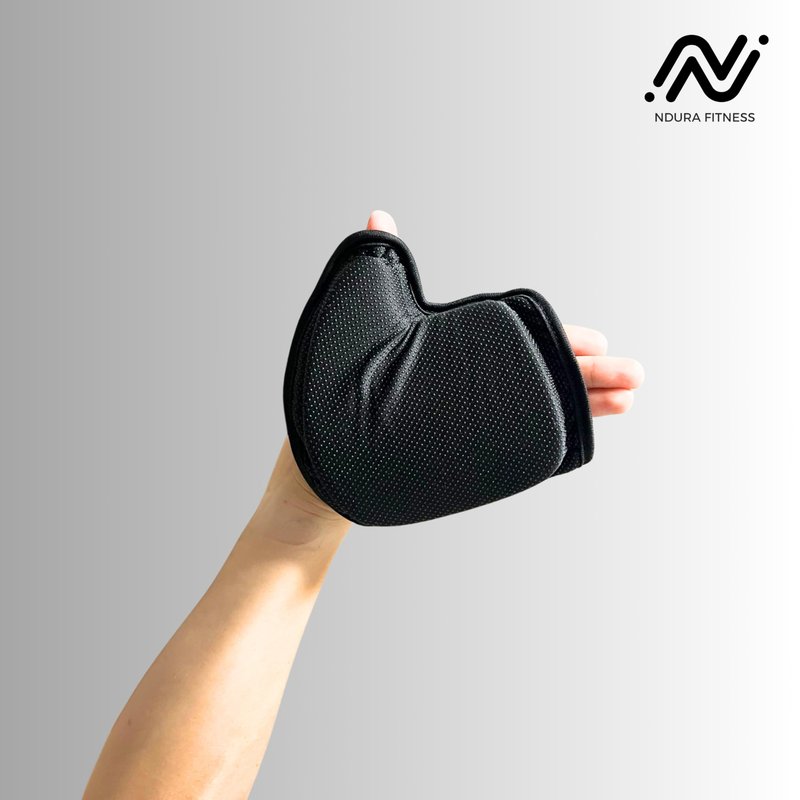 Ndura Fingerless Workout Gloves for Women Gym, Spinning, Yoga, Pilates, Indoor Cycling - Full Palm Protection, Watch Friendly, Washable Thick Padded Weight Lifting Gloves for Women