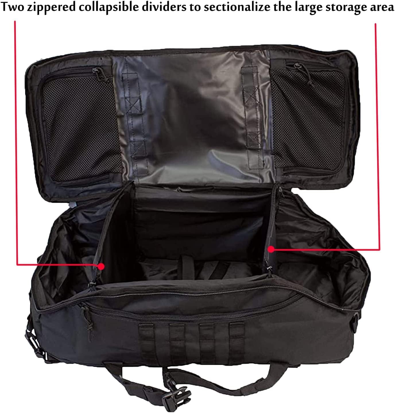 3 In 1 Military Backpack - Versatile Travel Duffle Bag for Gym & Weekend Adventures | Durable & Spacious