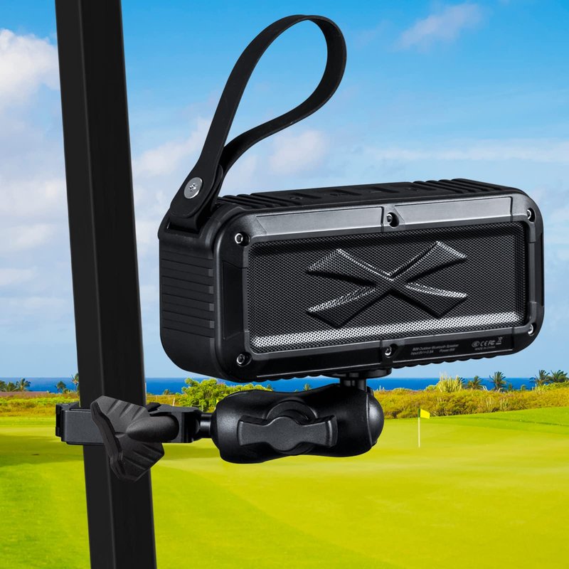 Roykaw Golf Cart Bluetooth Speakers with Mount, Portable Wireless Speaker Compatible with EZGO/Club Car/Yamaha- Loud Stereo Sound, IPX7 Waterproof, Shockproof & Dustproof