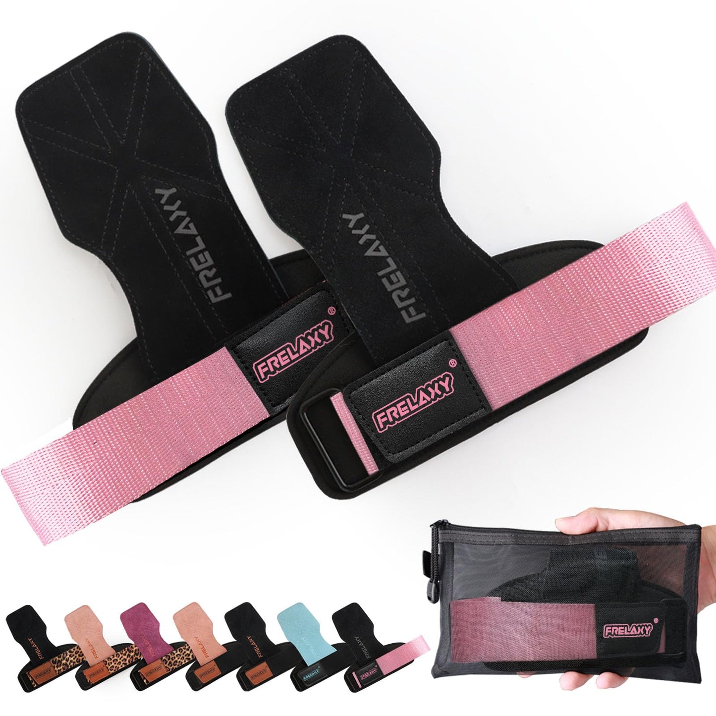 Frelaxy Lifting Wrist Straps for Women and Men, Weight Lifting Grips