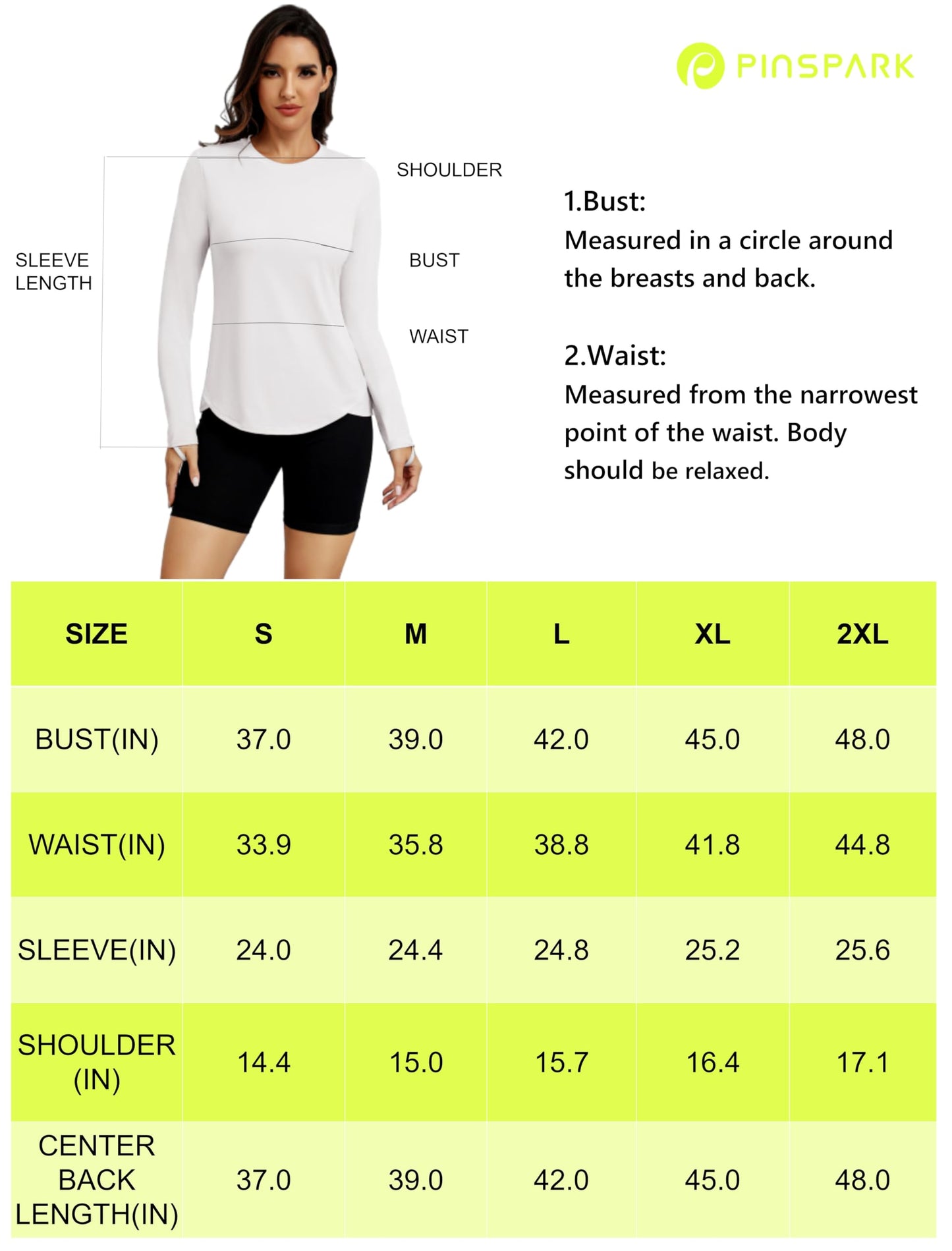 PINSPARK Women Sun Shirts Long Sleeve UPF 50+ Workout Tops with Thumbholes Moisture Wicking Hiking Top 2024, Turquoise XL