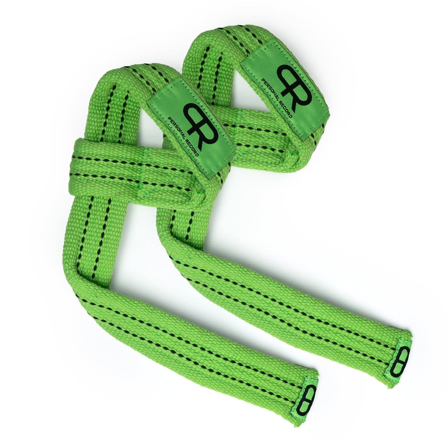 PR Lifting Straps for Weightlifting – Heavy Duty Deadlift Straps with Extra Thick Material for Grip & Wrist Support – Gym Wrist Straps for Powerlifting, Bodybuilding, Strength Training (Neon)
