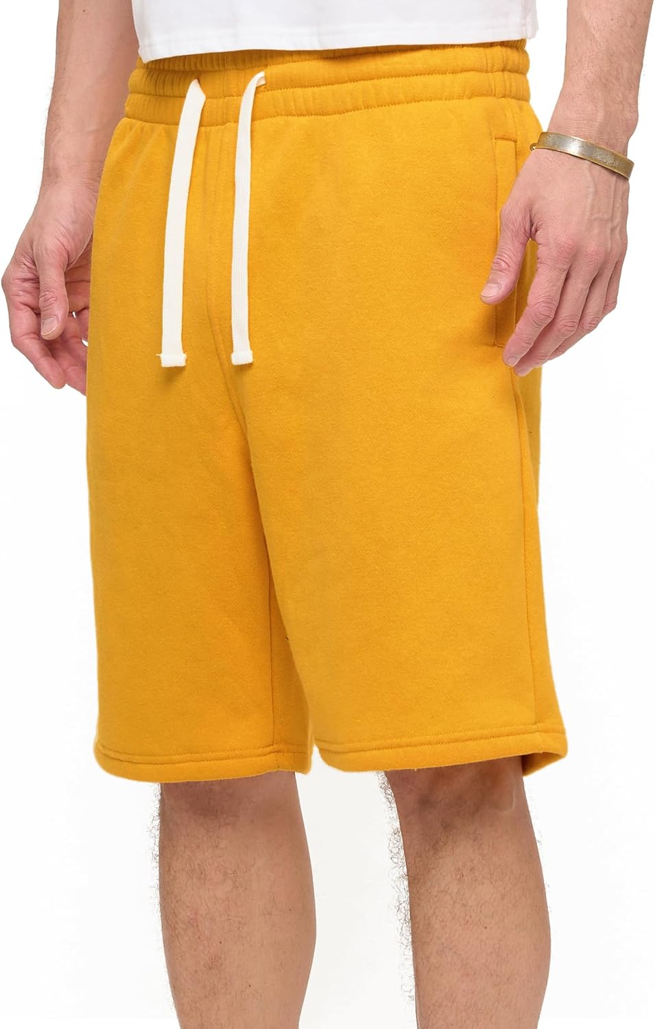 Men’s Fleece Workout Shorts - Classic Casual Style with Elastic Waist | PROGO USA
