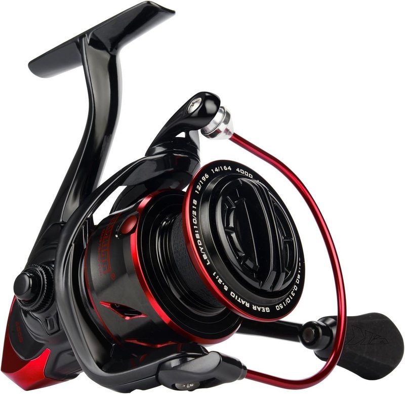 KastKing Sharky III Spinning Fishing Reel - 5000 Size | 2-Piece 8' MH Spinning Rod Combo