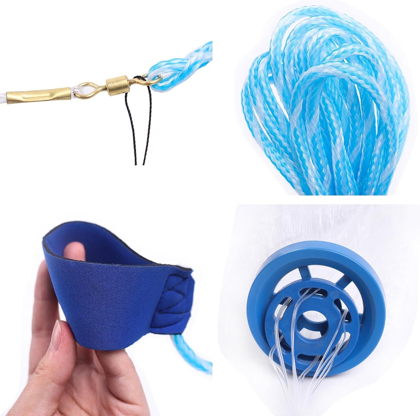 Fishing Net - Saltwater Cast Net with Aluminum Ring | Minnow Trap, 3FT to 12FT Sizes
