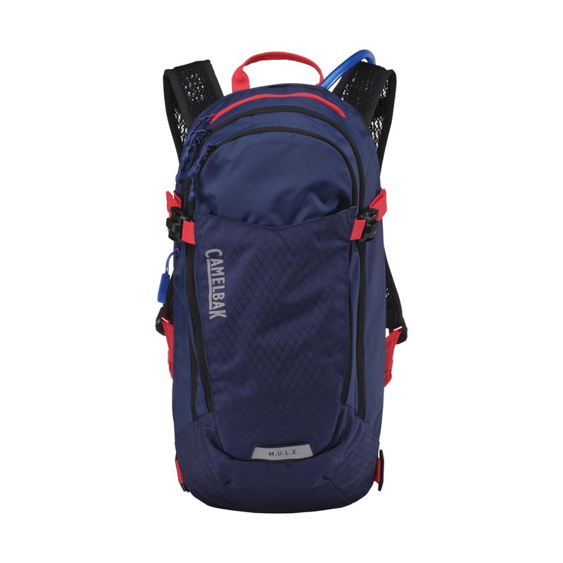 CamelBak M.U.L.E. 12 Mountain Bike Hydration Pack with 100oz Crux Reservoir, All Day Cooling and Smart Storage for Trail Riding, Deep Sea