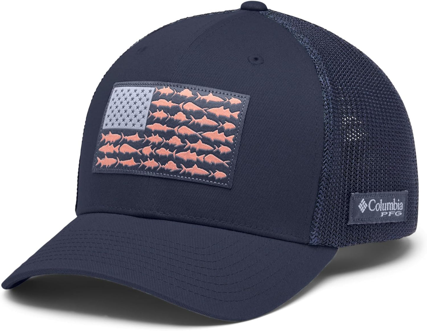 Columbia PFG Logo Mesh Ball Cap - Adjustable Unisex Fit, Breathable Design