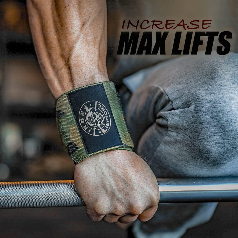 Iron Infidel Wrist Wraps - 18" Heavy Duty Support for Weightlifting | Ideal for CrossFit, Powerlifting, Gym Workouts