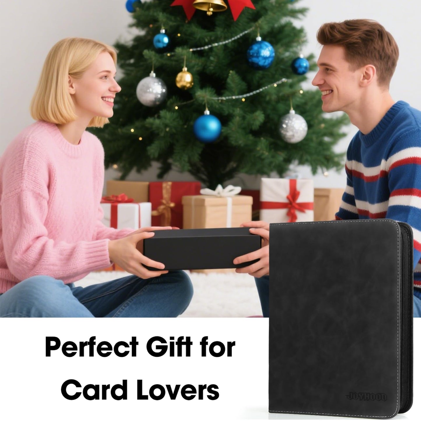 Old Canal Top Loader Binder, 9 Pockets Card Binder Holds 252 Top Loaders, Premium Trading Card Collection Holder, Top Loader Storage Album for TCG, Sports Cards, Black (FOR TOP LOADERS ONLY)