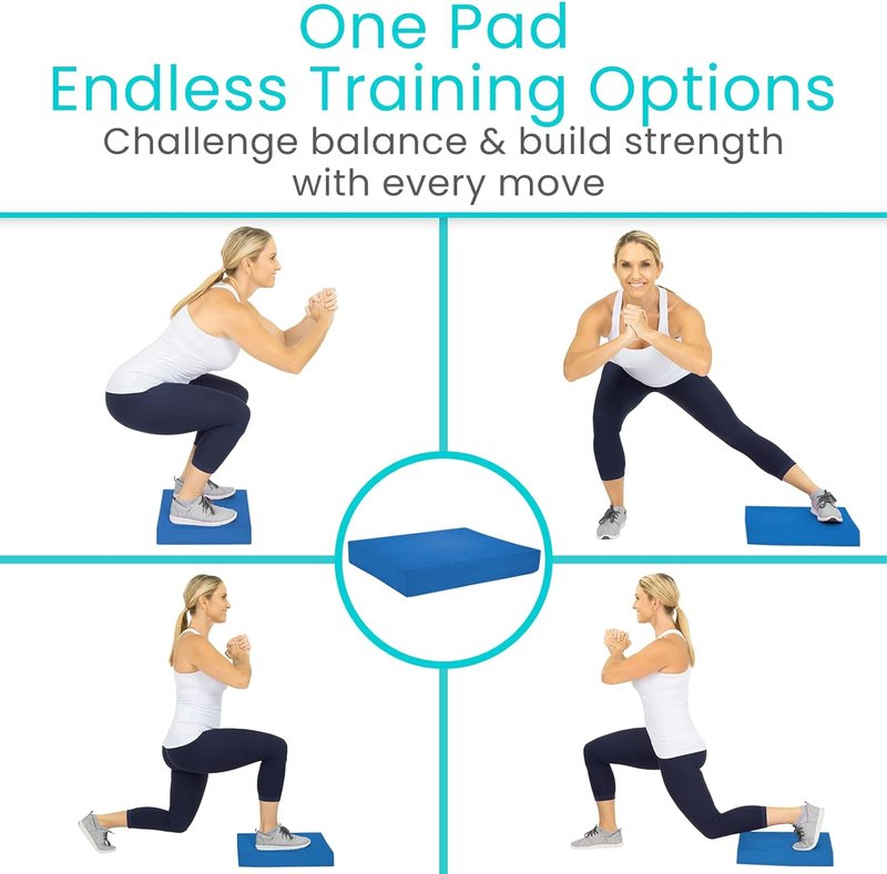 Balance Pad - Large Foam Yoga Mat for Physical Therapy & Stability Training | Ideal for Knee, Ankle Exercises & Rehab