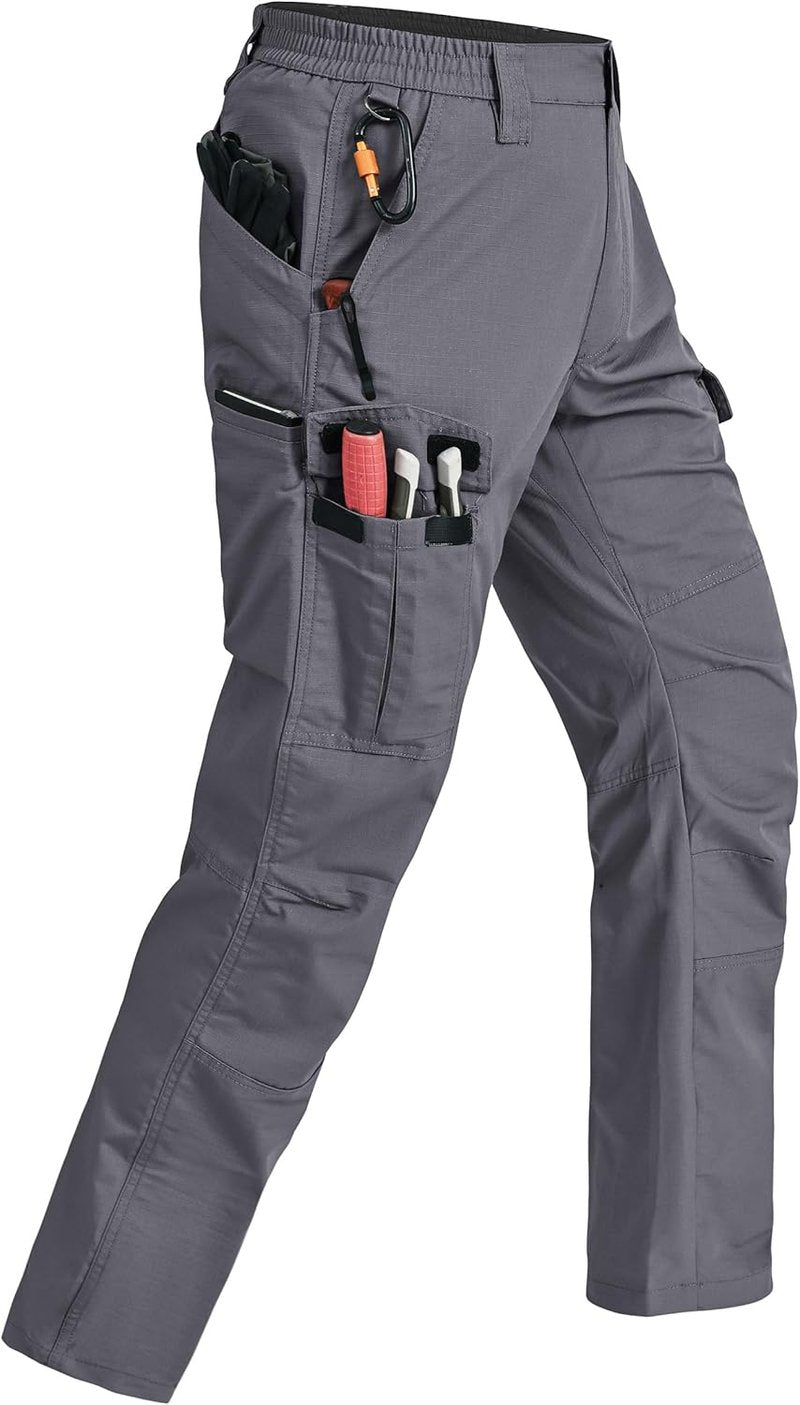 Men's Tactical Cargo Pants - Ripstop, Water Resistant, Breathable | 7 Pockets for Hiking