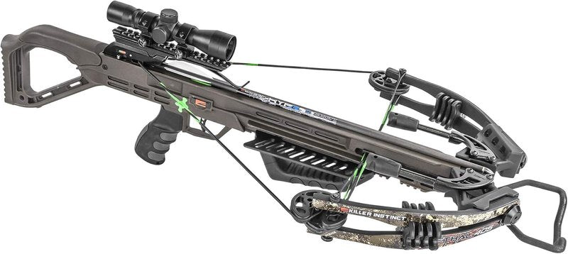 Killer Instinct Lethal 405 Crossbow Pro Package - 4x32 Scope, Quiver, Bolts & Accessories