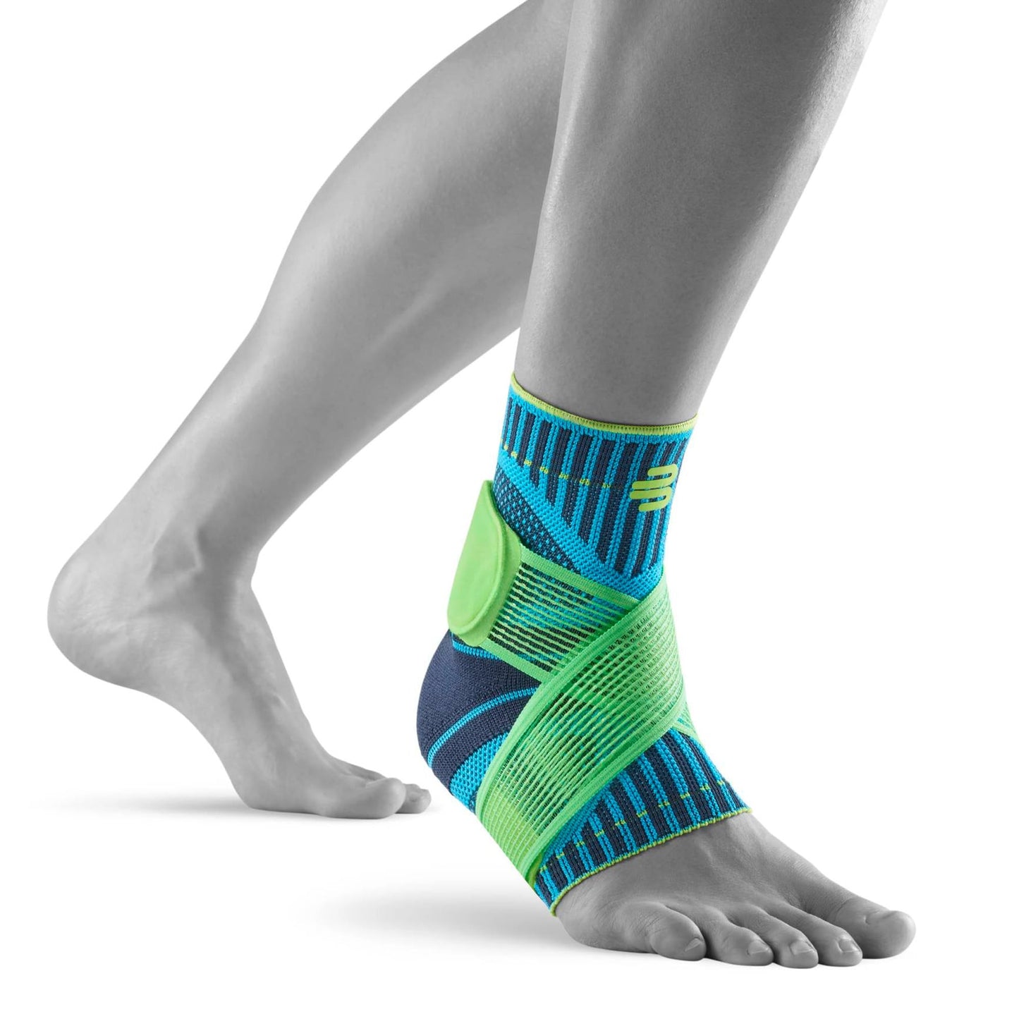 Bauerfeind Sports Ankle Support - Ankle Brace for Stabilization & Protection - Figure-8 Taping Strap - Targeted Compression - Lightweight & Durable (Rivera, Medium/Left)