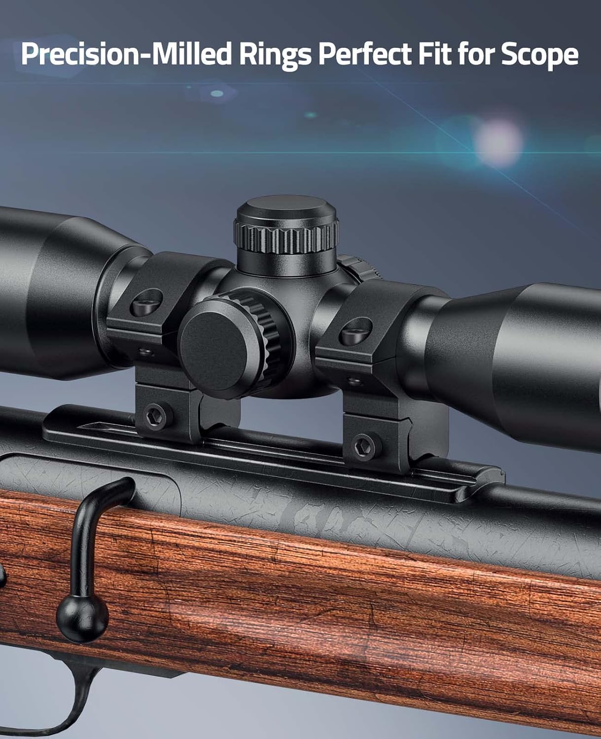 CVLIFE 1 Inch Scope Rings - Durable Scope Mount for Dovetail & Picatinny Rails | 2-Pack