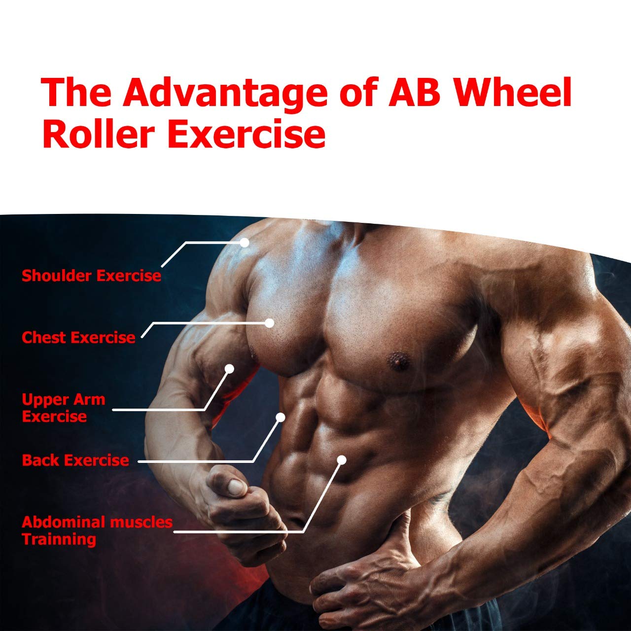 Ab Roller Wheel with Knee Pad Mat Ab Workout Equipment Ab Exercise Equipment Workout Equipment Home Gym Equipment Ab Machine for Men Women for Abdominal & Core Strength Training