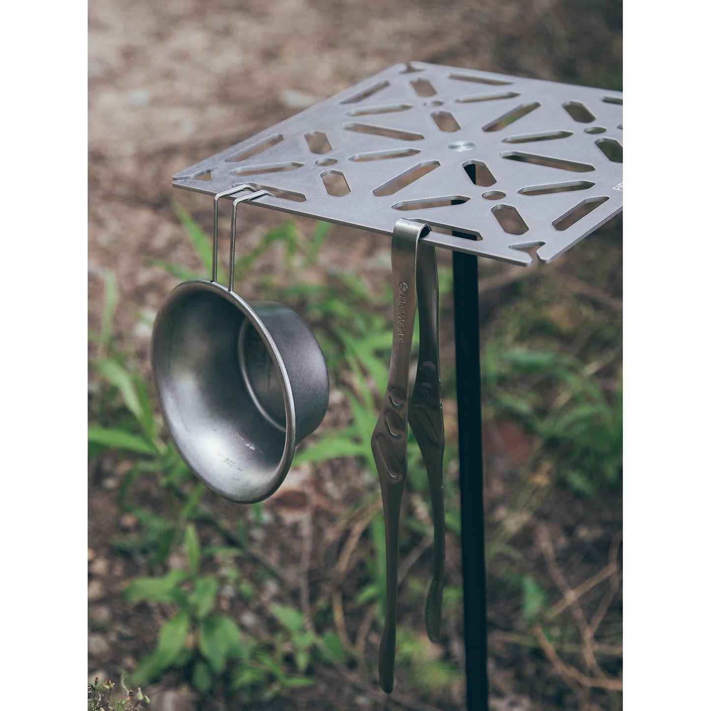 Fire-Maple Portable Tripod Stand Camping Table - Lightweight Aluminium Alloy & Stainless Steel, Detachable Feet, Adjustable Height, Compact Design