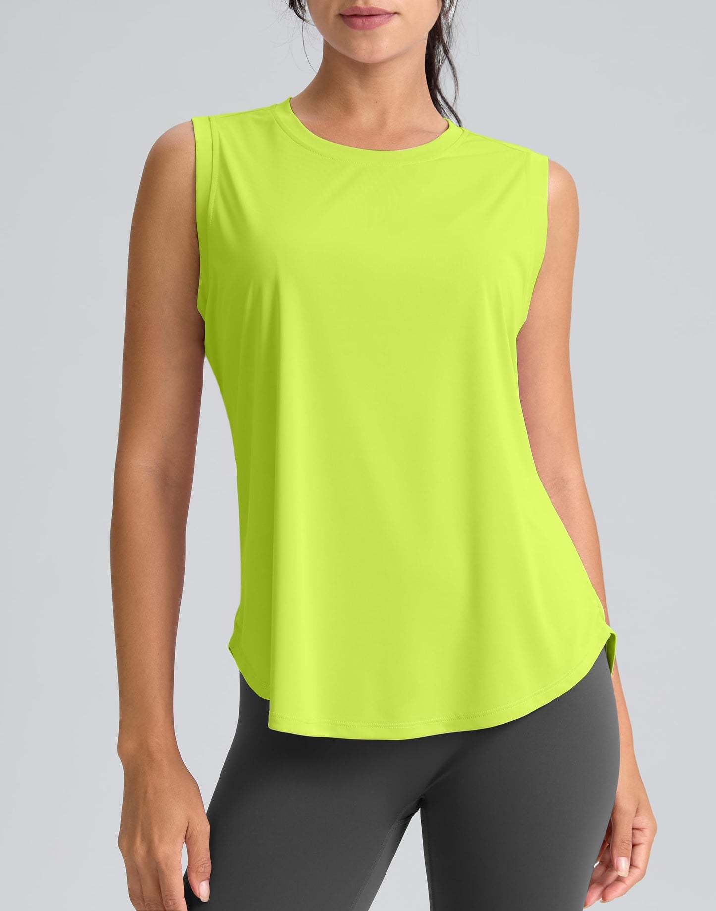 SANTINY Womens Workout Tank Top Lightweight Athletic Gym Yoga Running Shirt
