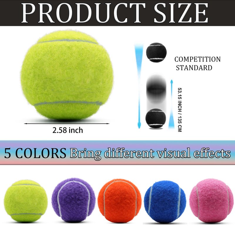Swingers 20 Pack Tennis Balls,Training Exercise Balls for Pet Dog, High Elasticity Practice Tennis Balls for Beginner, with Mesh Carry Bag Easy to Transport (Yellow)