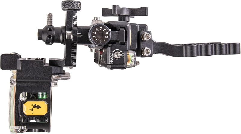 Trophy Ridge React One Pro Bow Sight - Precision Accuracy Up to 100 Yards | Tool-Less Adjustability & Click Light