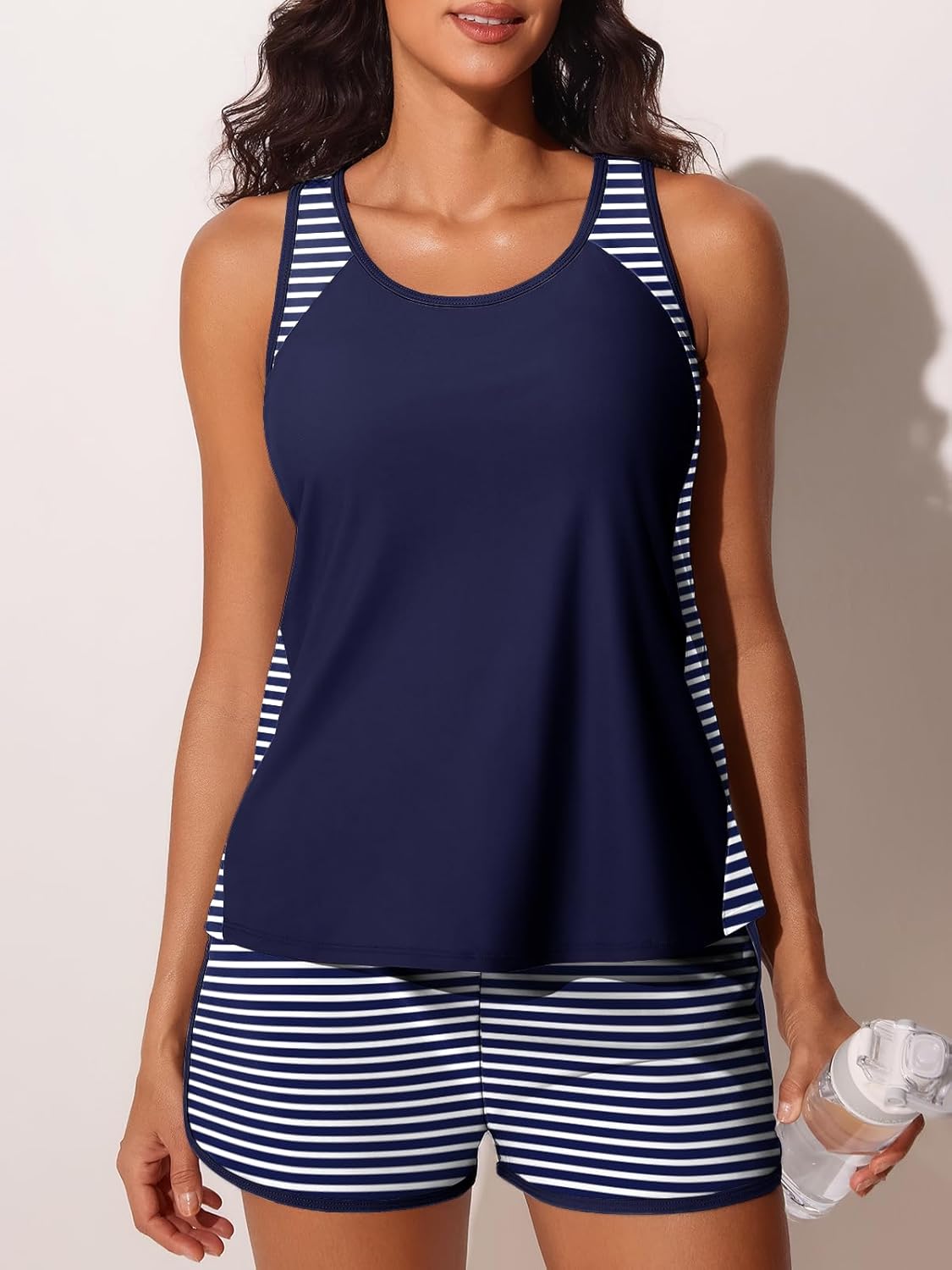 Tankini Swimsuits for Women - Tummy Control Two-Piece Bathing Suit with Sporty Pockets | Summer Mae