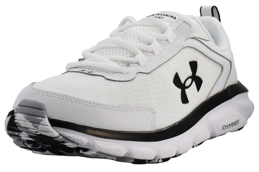 Under Armour Mens Charged Assert 9 Marble Running Shoe, White(101 Black, 10 US