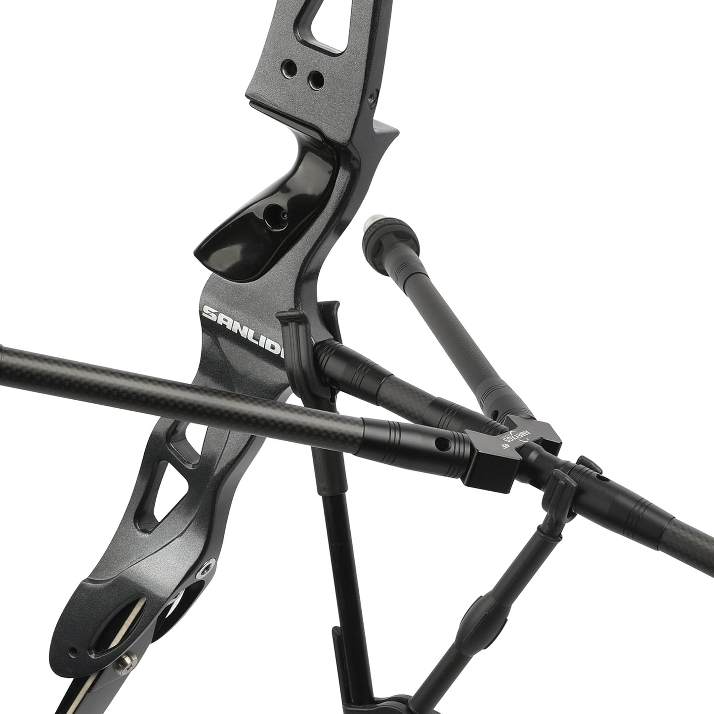 Archery Bow Stabilizer Set - 3K Carbon Balance Bar with Rubber Weights | 4-30 Inch Options for Recurve & Compound Bows