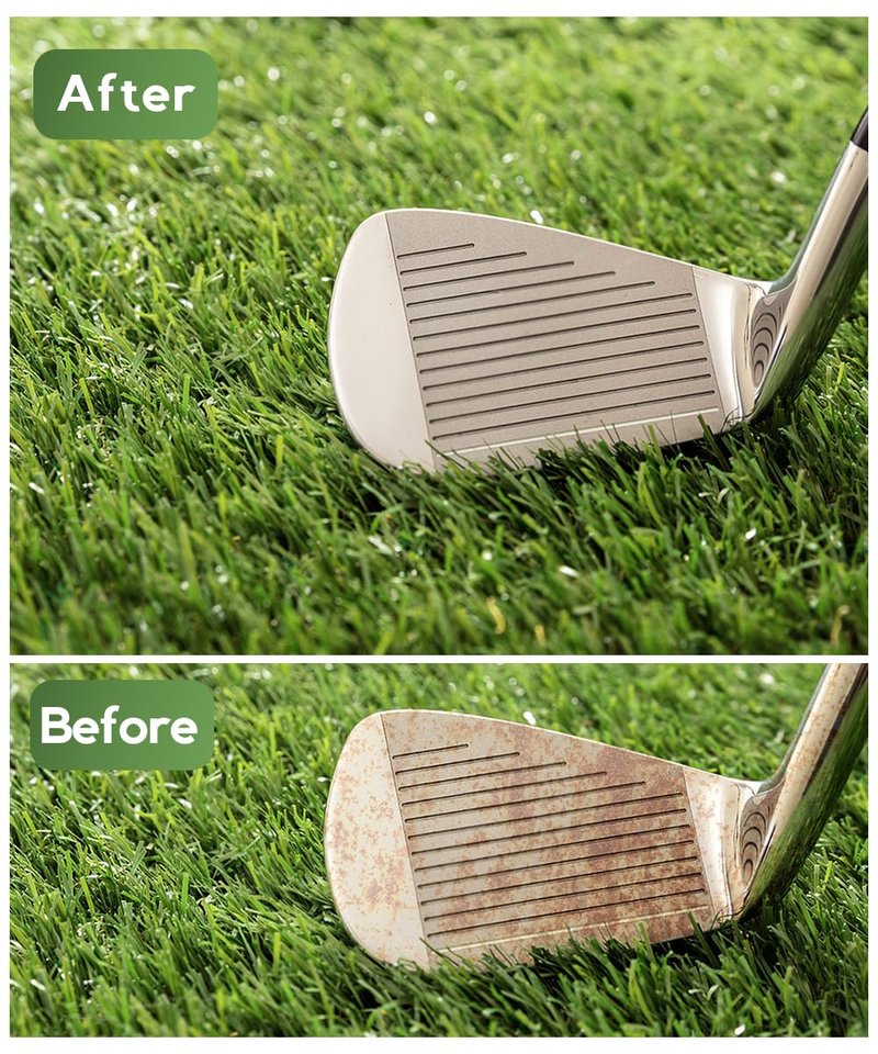 Pro Golf Club Polish, Golf Club Cleaner, Golf Club Scratch Remover Golf Club Rust Remover/Golf Club Cleaning Kit - 10 oz of Metal Polish Compound, Essentials Golf Accessories Golf Gifts for Men