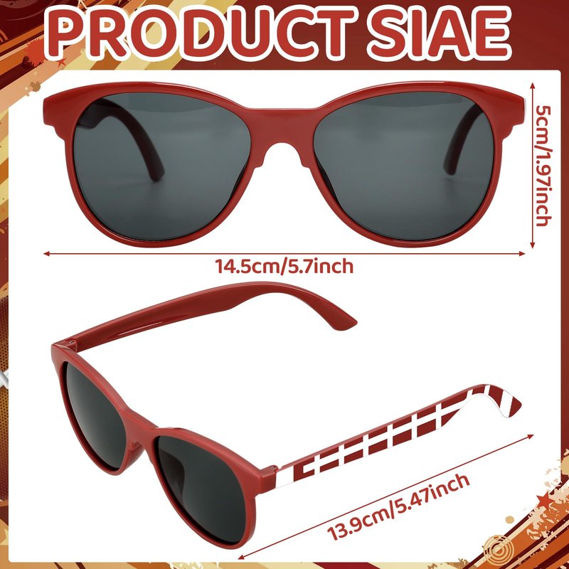 Relaxweex 12/24 Soccer Football Volleyball Basketball Softball Baseball Sunglasses Sport Team Gift Party Favors Bags Stuffers(Football,12)